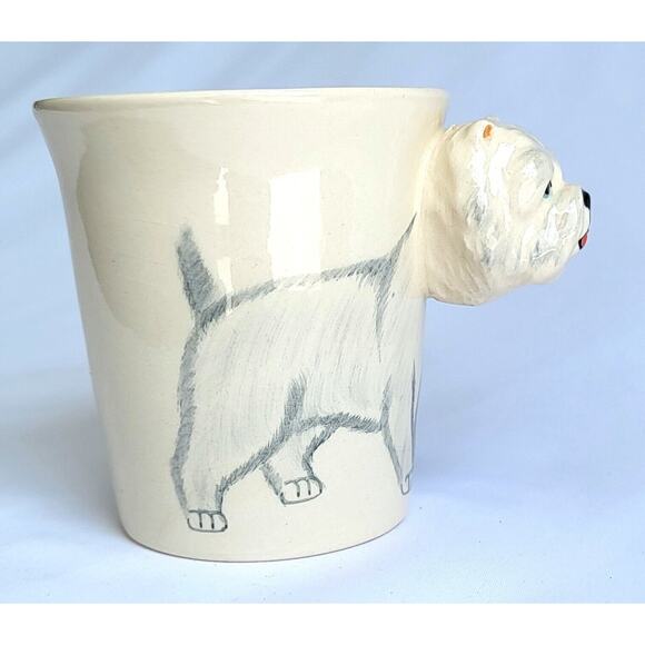 West Highland Terrier 3D Coffee Mug Cup Hand Painted - Picture 3 of 7